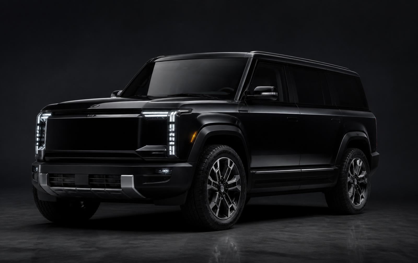 M-HERO 917 Executive electrified SUV in black, front three-quarter view